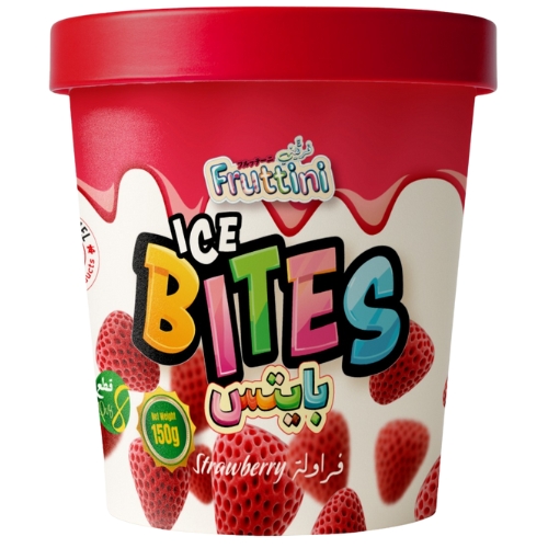 Fruttini Ice Bites – Fruit Shape Ice Cream in a Tub | Fruttini Ice Bites – Fruit shape Ice cream in a tub – Strawberry Flavor 150g