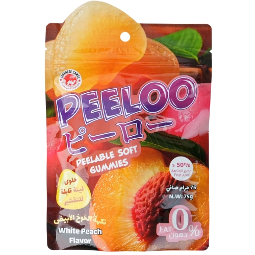 Peeloo Peach Flavor – Viral Peelable Soft Gummies