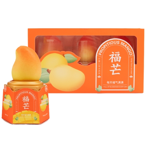 Fumang Mango Ice Cream – Fruit-Shaped Viral Dessert | Viral Fumang Propitious Mango Ice Cream Pack of 3