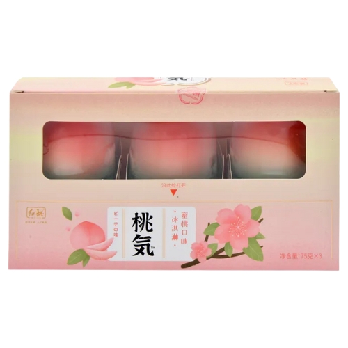 Tao Qi Peach Viral Ice Cream - Propitious Ice Cream Pack of 3 (75gx3)