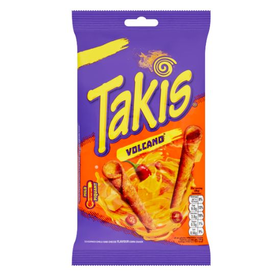 Takis Volcano Seasoned Chilli and Cheese Flavor Corn Snack 100g