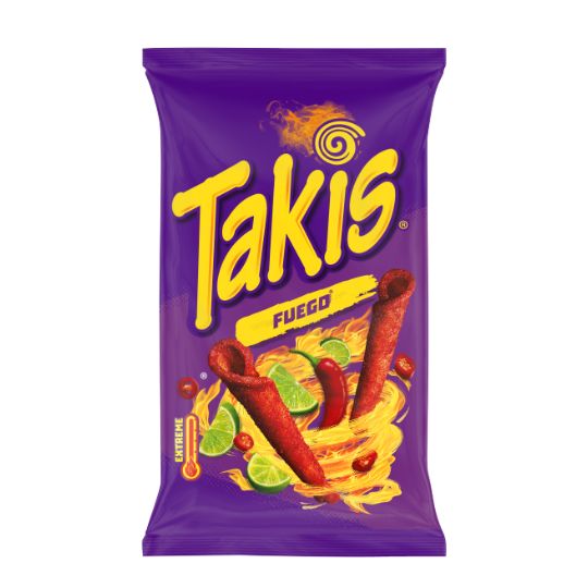 akis Fuego Seasoned Chilli and Lime Flavour Fried Maize Snack 100g