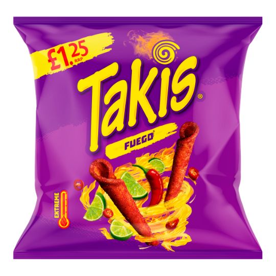 Takis Fuego Seasoned Chilli and Lime Flavour Fried Maize