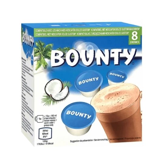 Bounty Hot Chocolate Pods 8 pcs. 120g